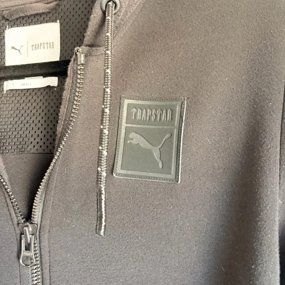 Puma x Trapstar Black Hooded Zip-Up Jacket | S